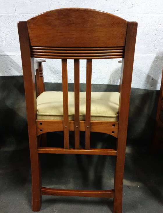 Image 1 of 6 fauteuils de salle à manger Schuitema Art Nouveau