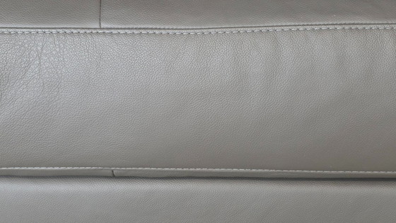 Image 1 of Corner sofa High End 345x302 fabric Gray leather Fango