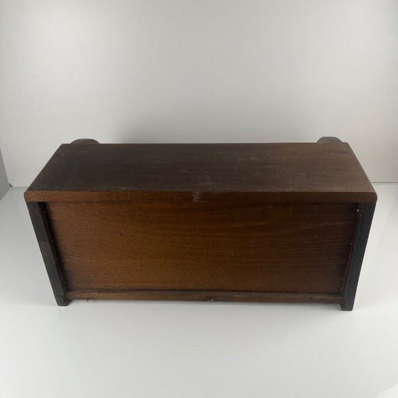 Image 1 of Caja de pan de madera oscura