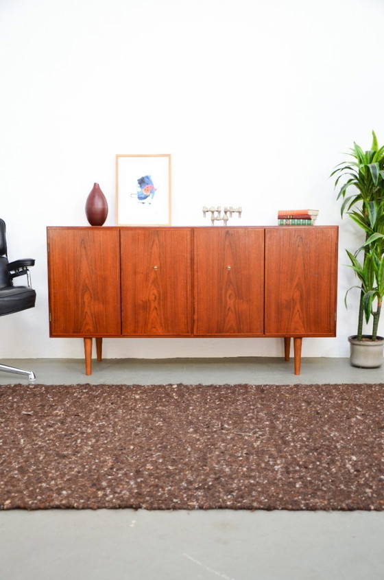 Image 1 of Børge Mogensen dressoir vintage teakhouten ladekast platenkast jaren 60