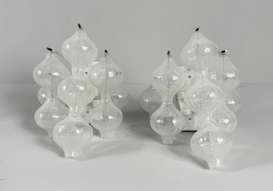 Image 1 of Ensemble de 2 appliques murales, modèle : « Tulipan 9 WA » pour KALMAR FRANKEN KG, Autriche, années 1960