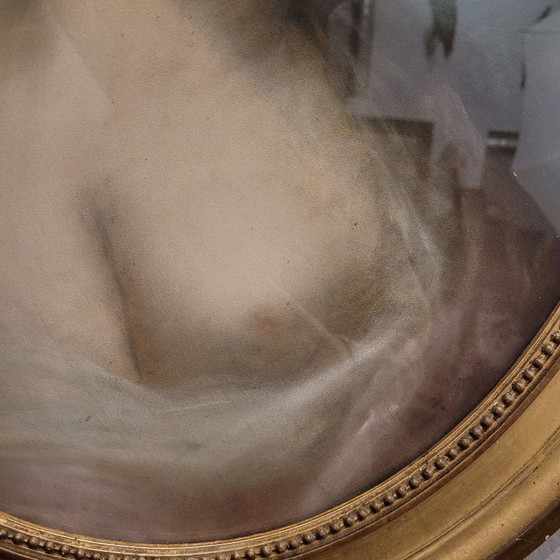 Image 1 of Pastel on paper “Allegory”, Italian School, following Rosalba Carriera, 19th century – Italy