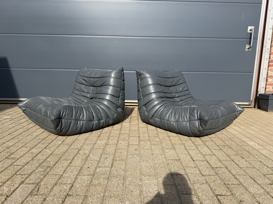 Image 1 of 100% authentic Ligne Roset Togo 3z & 2x 1z in Grey leather