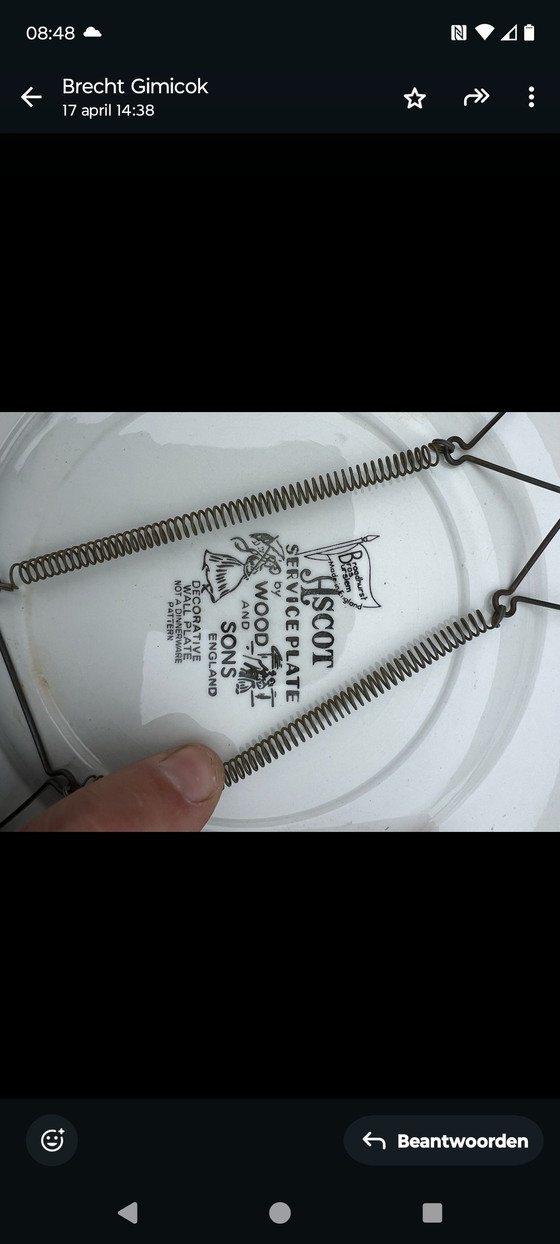 Image 1 of Plato de servicio Ascot Wood &amp; Sons