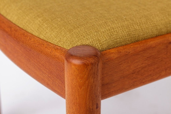 Image 1 of Set aus 8 Niels Koefoed „Ole“ Esszimmerstühlen, dänisches Teakholz, 1970er Jahre, Mid-Century Modern, restaurierte Stühle