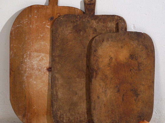 Large antique cutting boards (c.1920). Set of 3 #24 – Kitchen accessories, Rustic (photo 2 of 9)