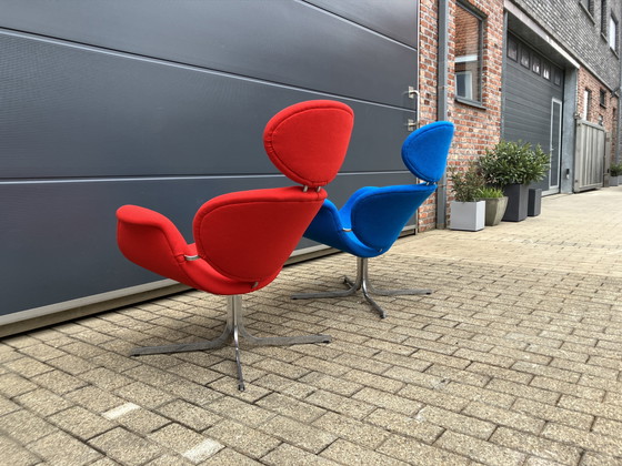 Image 1 of 2x Artifort Big Tulip 1e Editie 1958 Pierre Paulin Onberispelijke Nieuwstaat!!