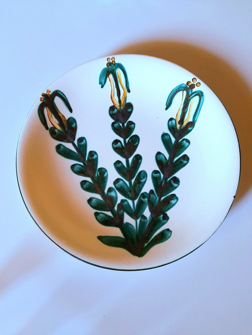 Teller Robert Picault, Blumendekor, 1960