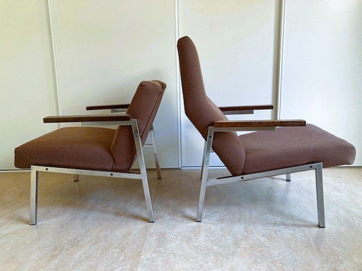 2 chaises longues vintage design SZ67.7 et SZ63.7 Martin Visser pour Spectrum 1960s