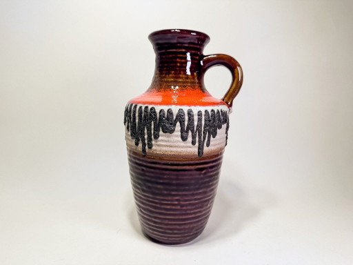 Scheurich Vase 7901-25, Fat Lava, Aubergine/Orange, West Germany 1970s – Scheurich W-Germany, vazen, Ceramic (photo 2 of 6)