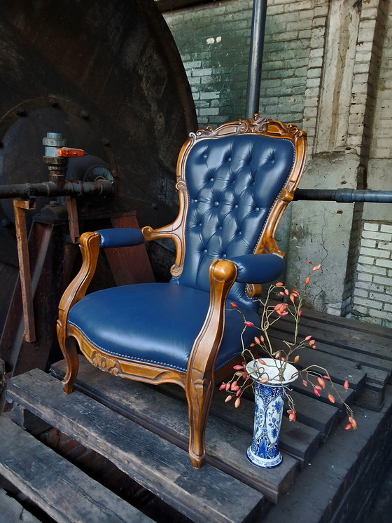 Image 1 of Baroque Victorian Chesterfield armchair