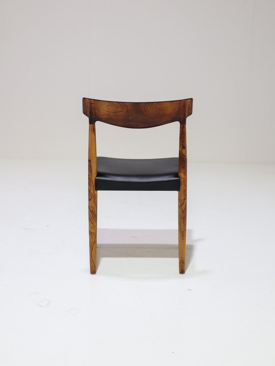 Image 1 of 6 sillas de comedor Knud Faerch 343 de palisandro, danesas, de la década de 1950.