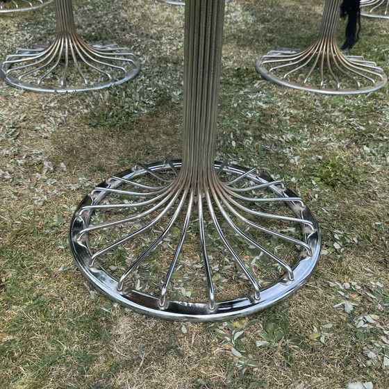 Image 1 of Rima Italy Zes vintage chromen stoelen uit de jaren 70 | Gastone Rinaldi-stijl | Mid-century modern | Space Age-design