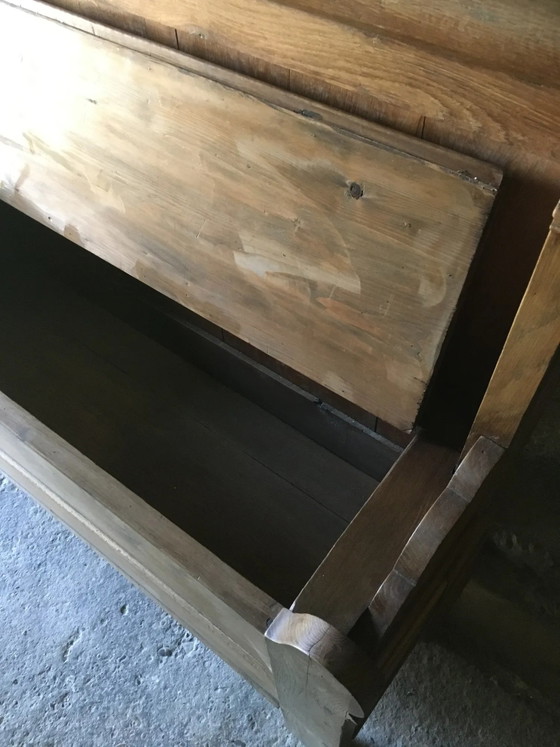 Oak and cherry chest bench – Benches, Vintage (photo 8 of 12)