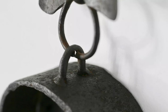 Image 1 of Miroir Suspendu en Métal, Années 50