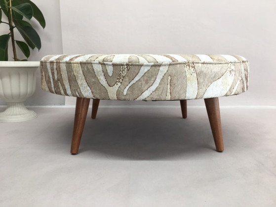Image 1 of Tavolino da caffè, tavolo da lavoro in legno, tavolo resistente, pouf imbottito, panca Zebra, tavolo retrò (36 x 90 cm)