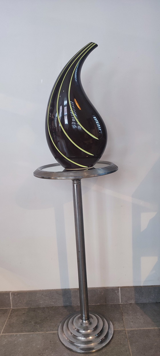 Image 1 of Skulpturale Keramikvase, modernistische Linienführung, Designerstück