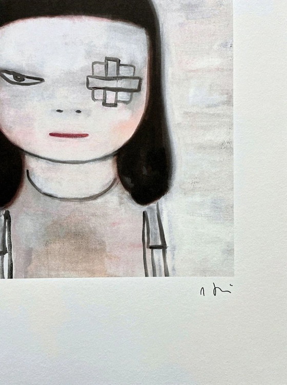 Image 1 of D'après Nara Yoshitomo, Fille au cache-œil, années 1990, Lithographie en édition limitée