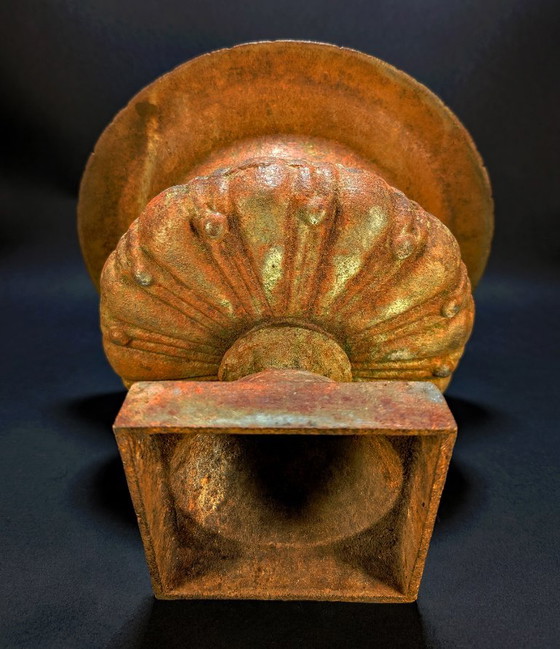 Antieke gietijzeren plantenbak – Medici-basin op voet – 27 cm – 5,5 kg – Cast Iron (photo 8 of 10)