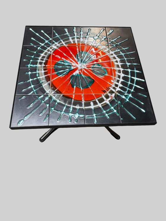 Image 1 of Signed BELARTI ceramic coffee table – Belgium, 1960s/70s