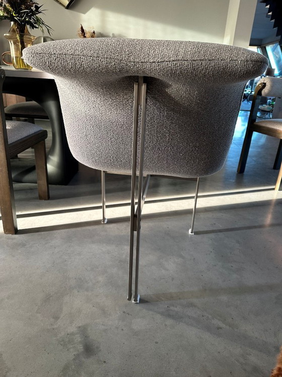 Image 1 of Juego de 4 sillones originales Giovanni Offredi "Wave / Onda", Saporiti Italia (clásico del diseño de los años 70)