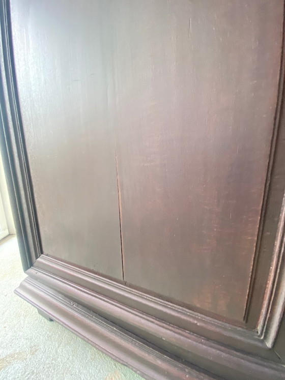 Image 1 of Cappello antico in legno massello restaurato, stile provinciale