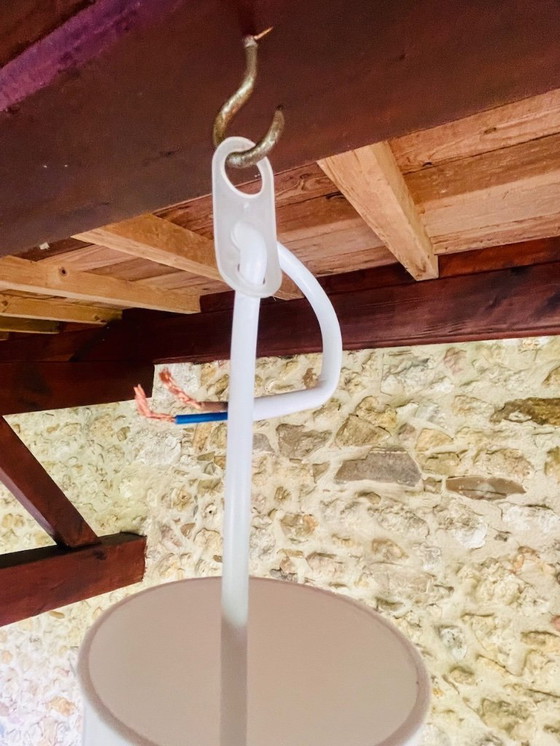 Image 1 of Suspension en bois et jute, style scandinave vintage, années 1960