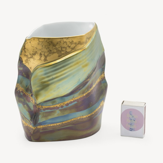 Image 1 of Rosenthal Studio Line Johan van Loon Drexler Fine Porcelain Art Vase Trio Eosin