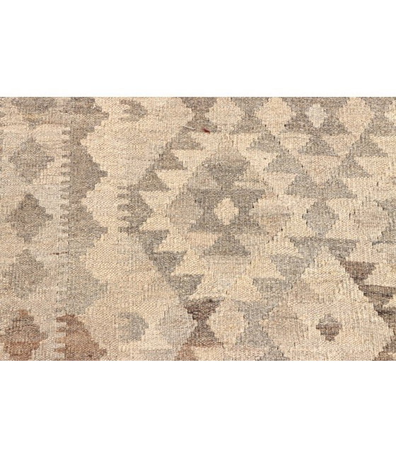 Image 1 of 200x145 cm Handgeweven Natural Kelim Wol Tapijt