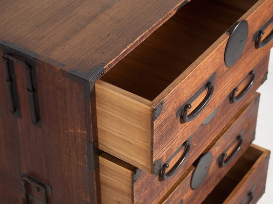 Antique Tansu Japanese chest of drawers - Meiji / Taishō period (c. ) #43 – Iron (photo 26 of 40)