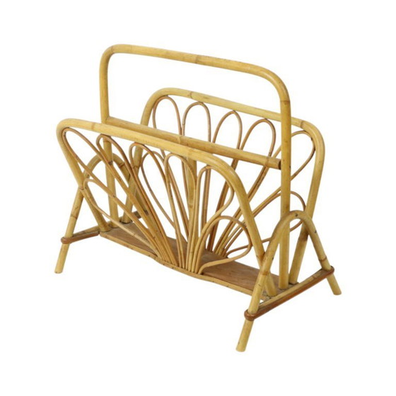 Image 1 of Portariviste in rattan stile boho anni Sessanta