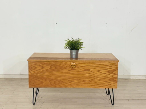 Prachtig dressoir/ladekast van Hellerau, serie 427 – design uit het midden van de 20e eeuw.