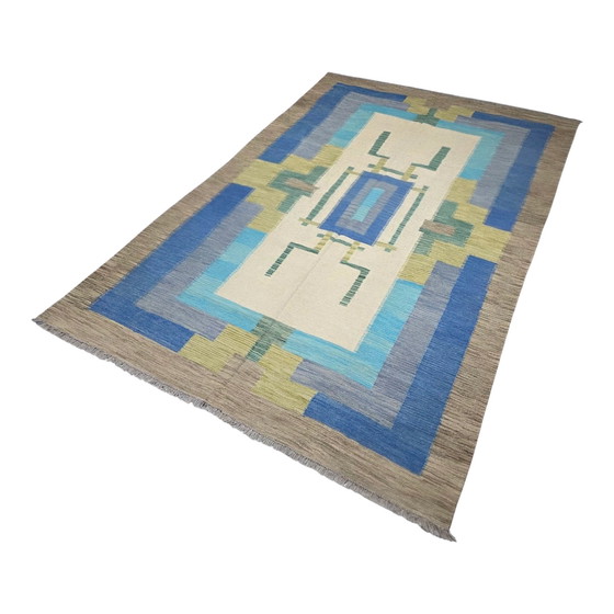 Image 1 of Teppich André Arbus d'après in Wolle auf Wolle handgewebt Art Deco 3m x 2m, 9.8 ft x 6.5 ft