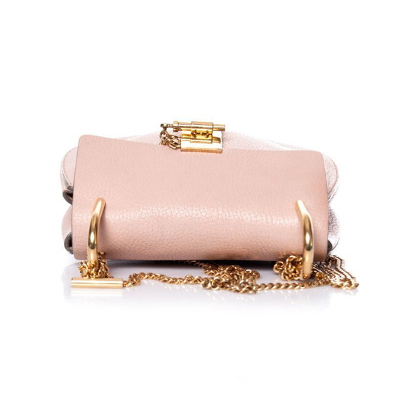 Image 1 of Borsa Chloe modello Drew color rosa cemento.