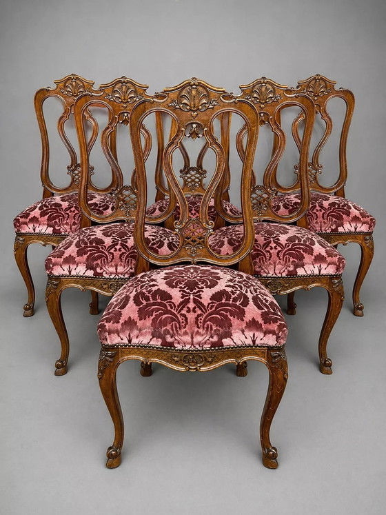 Set di 6 sedie in stile Regency. – Sedie da pranzo, Wood, Hollywood Regency (photo 13 of 13)