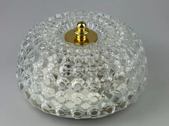 Image 1 of 60er 70er Jahre Deckenlampe Plafoniere Glashütte Limburg Germany Space Age