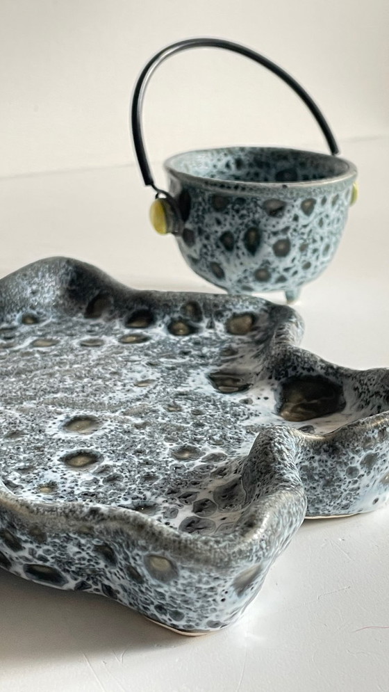 Image 1 of Piatto portaoggetti in ceramica vintage VILLAURIS