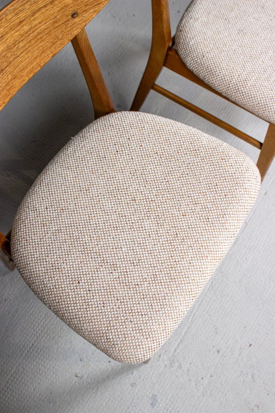 Image 1 of 4x Vintage teakhouten stoel Farstrup 210 Deens Mid Century