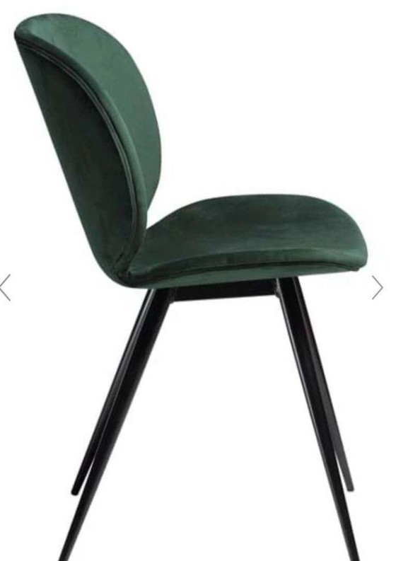 Image 1 of Mesa de comedor u oficina ovalada negra Dan-Form de Morten Georgsen con 4 sillas