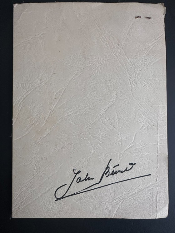 Image 1 of Johannes H.H. Bévort – Abstract-expressionistisch stadsgezicht / marktscène – olieverf op doek (1971)