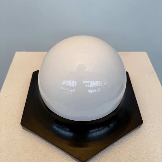 Image 1 of Plafond/Wandlamp Zwart Jaren 60/70