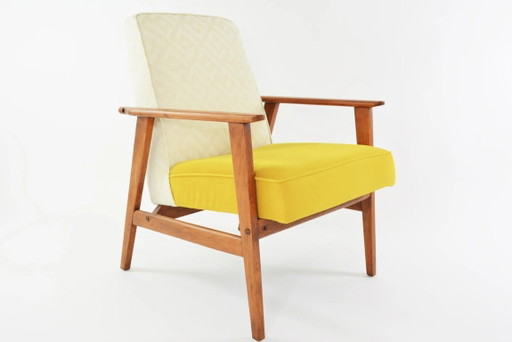 FOX tweekleurige gele fauteuil