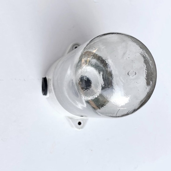 Image 1 of Transparante industriële wandlamp, Lindner & Co., Duitsland, jaren 70.