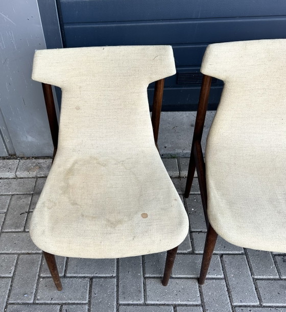 Image 1 of 6 sedie da pranzo Fristho dal design vintage