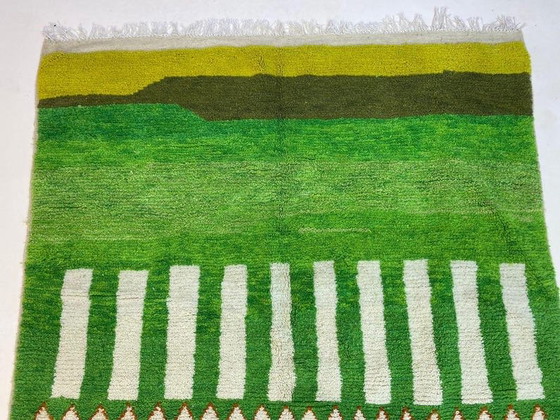 Image 1 of Reiner Wollteppich, traditionell handgefertigt, Größe 2/3 m