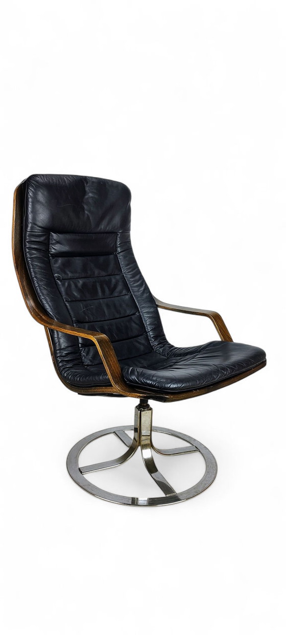 Image 1 of Sillón giratorio de diseño escandinavo de los años 70