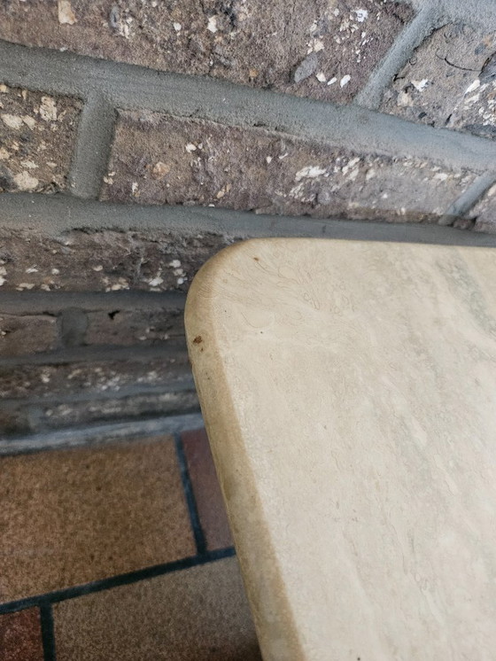 Image 1 of Tavolino da caffè in travertino italiano, anni '70