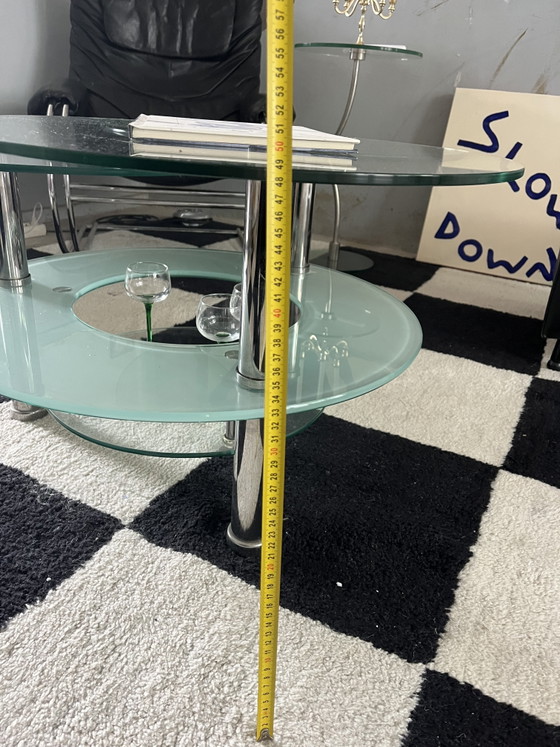 Image 1 of Coffee table with rotating leaves