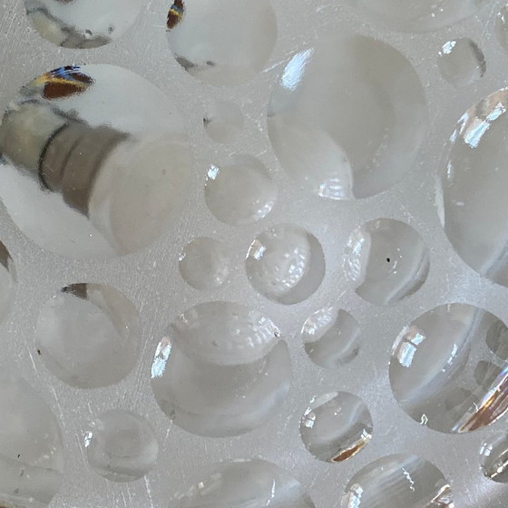 Image 1 of Minimalist clear glass wall/ceiling light, 1960s-1970s vintage light fixture