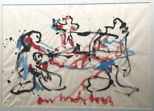 Anton Heyboer (1924-2005) - Combative – schilderijen tekeningen, Paper (photo 2 of 7)